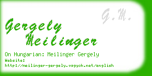 gergely meilinger business card